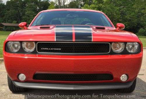 The front end of the 2011 Dodge Challenger V6 Rallye | Torque News